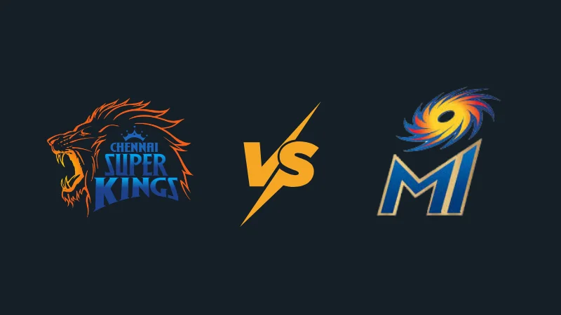 CSK vs MI head to head IPL record showing complete match stats wins venues and key player battles