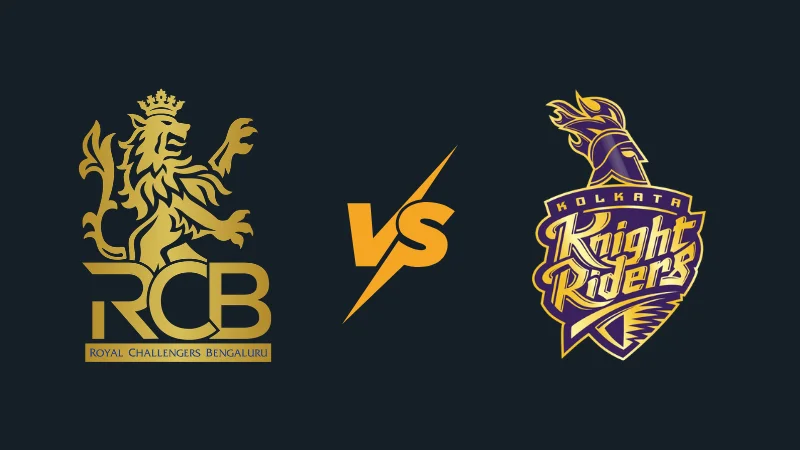 RCB vs KKR head to head IPL record showing complete match stats wins and key player battles