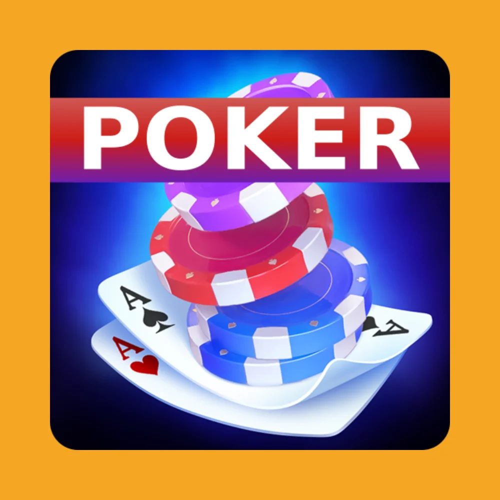 Poker hand with chips representing Texas Holdem and Omaha poker on CricBet99 casino