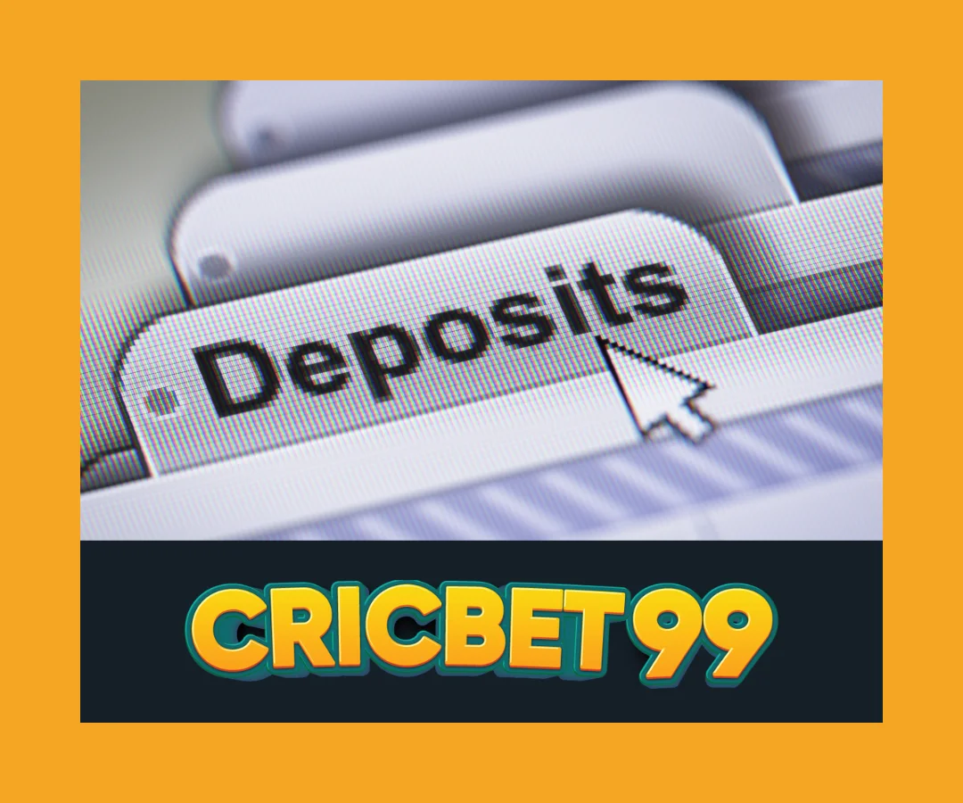 Step by step visual guide showing how to deposit funds into CricBet99 using UPI payment apps