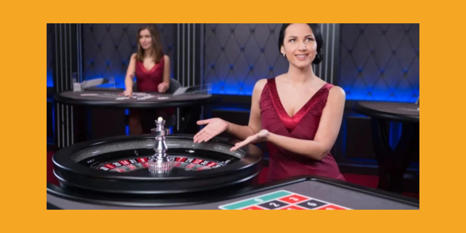Live dealer roulette setup showing professional dealer at European roulette wheel with camera angles and digital betting interface on CricBet99